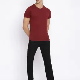 Cantabil Black Regular Fit Lightly Washed Jeans image 5