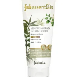 Fabessentials Neem, Tulsi, Moringa Face Wash & Scrub - 100 ml-picture-33