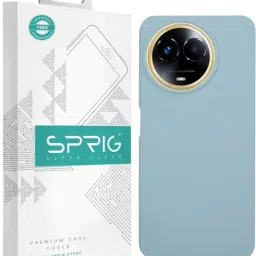 Sprig Liquid Silicone Back Cover for Realme Narzo 60X 5G (Green)-picture-35