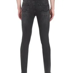 AD by Arvind Dark Grey Skinny Fit Lightly Washed Jeans image 2