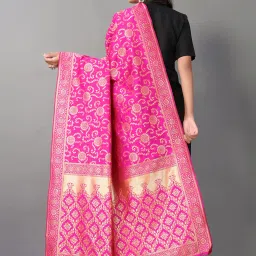 Satrani Pink Woven Pattern Dupatta image 2