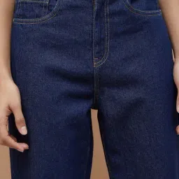 Ginger By Lifestyle Dark Blue Cotton Regular Fit Jeans image 5