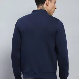 Monte Carlo Navy Blue Regular Fit Printed Sweatshirt image 2