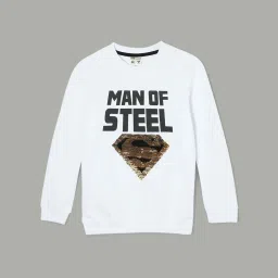 Fame Forever by Lifestyle Boys White Cotton Character Based Full Sleeves image 2