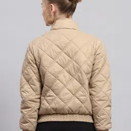 Monte Carlo Beige Nylon Blend Solid Full Sleeve Jacket image 2