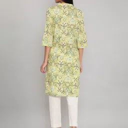 W Green Printed Straight Kurta - Pack of 2 image 2