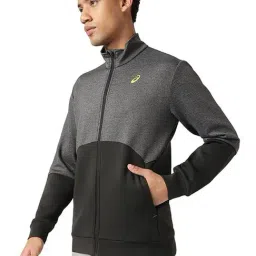 Asics Black Regular Fit Sports Jacket image 3