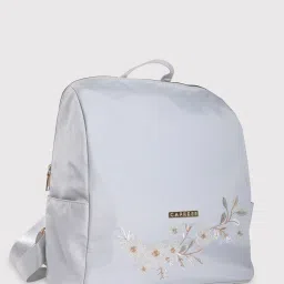 Caprese Faux leather Grey Women Backpack image 2