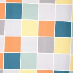 Romee Checks Multicolor 144 TC Cotton Queen Sized Bed Sheet with 2 Pillow Covers image 3