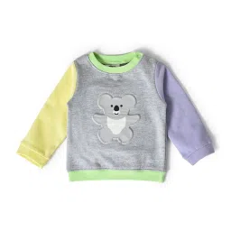 MiArcus Kids Multicolor Cotton Applique Full Sleeves Sweatshirt image 1