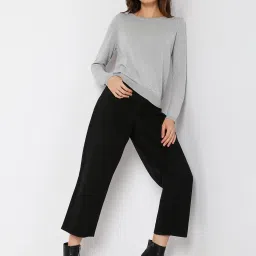 Vero Moda Light Grey Striped Sweater image 4