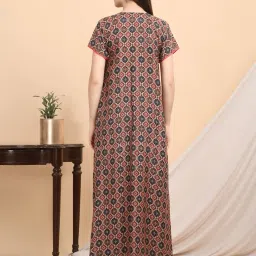 Sweet Dreams Multicolor Cotton Printed Nighty image 2