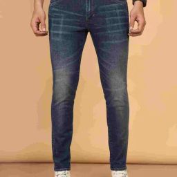 Wrangler Dark Blue Slim Fit Jeans-picture-2
