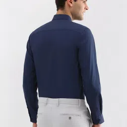 Allen Solly Navy Slim Fit Shirt image 2