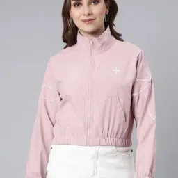 SHOWOFF Peach Floral Print Bomber Jacket-image-67