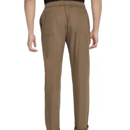 Cantabil Dark Olive Regular Fit Printed Trackpants image 2