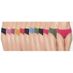Dollar Missy Multicolor Printed Hipster Panty (Pack  of 12) image 1