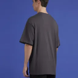 Pepe Jeans Grey Cotton Loose Fit Printed T-Shirt image 2