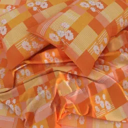 Romee Floral Red & Pink 144 TC Cotton Queen Sized Bed Sheet with 2 Pillow Covers image 3