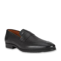 Louis Philippe Men's Black Formal Loafers image 2