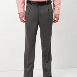 showoffff Showoff Charcoal Black Regular Fit Trousers image 2