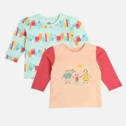 MINIKLUB Girls Multicolor Cotton Printed Full Sleeves Top-image-51