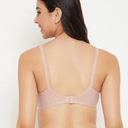 Clovia Beige Non Wired Non Padded Full Coverage Bra image 2