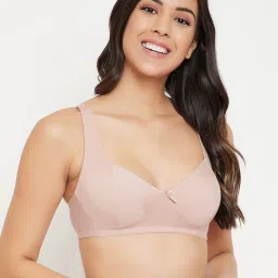 Clovia Beige Non Wired Non Padded Full Coverage Bra image 4