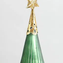 Home4U Green Iron & Glass Decorative Star Christmas Tree (Big) image 4
