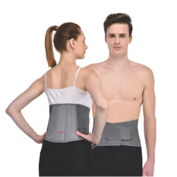 AccuSure Lumbo Support Belt Lumbo Sacral Back Support-Ergonomic Design And Breathable Material-Large image 5