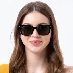 Shisen Fox Brown Gradient Square Unisex Sunglasses image 4