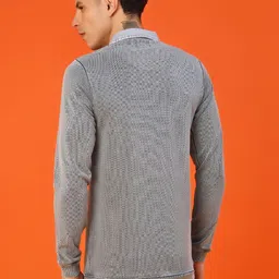 V-Mart Men Brand Logo Polo Collar Slim Fit T-shirt image 5