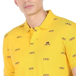 AD by Arvind Yellow Polo T-Shirt image 4