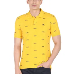 AD by Arvind Yellow Polo T-Shirt image 1