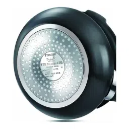 Prestige Deluxe Duo Plus Black & Silver Aluminium Pressure Cooker with Extra Lid (2 L) - Set of 1 image 4