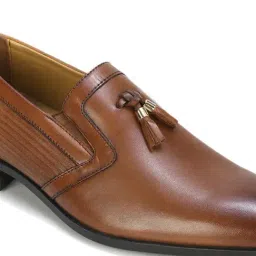 Louis Philippe Men's Brown Formal Mocassins image 4