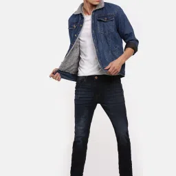VOXATI Blue Full Sleeves Shirt Collar Denim Jacket image 5