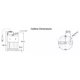 Dayton 1/3 hp Submersible Sump Pump 22 ft Maximum Head, 3YU65 image 2