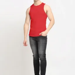 Friskers Multi Cotton Slim Fit Vest - Pack of 2 image 5