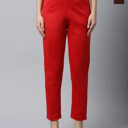 Valles365 by S.C. Women Pack Of 2 Woollen Peg Trousers-image-61