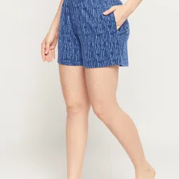 Clovia Blue Printed Shorts image 3