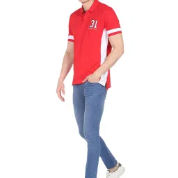 AD by Arvind Red Polo T-Shirt image 5