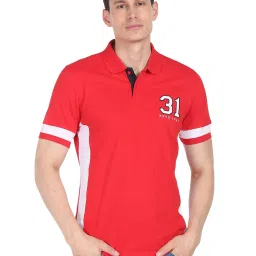 AD by Arvind Red Polo T-Shirt image 1