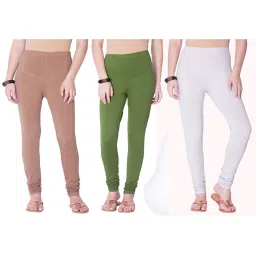 Dollar Missy Multicolor Cotton Leggings (Pack of 3) image 1