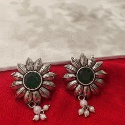 Niska Multi-Color Meera Silver Replicas Earrings (Pack of 4) image 2