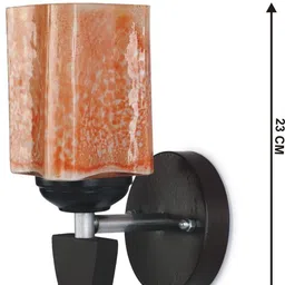 SOMIL Orange Glass Cylinder Wall Lamps image 2