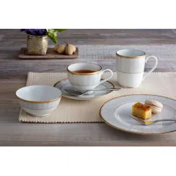 NORITAKE Petite Fleur White & Green Porcelain Dinner Set image 2