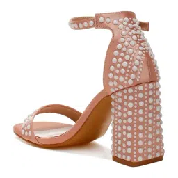 London Rag Women's Rose Gold Ankle Strap Sandals image 5