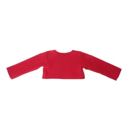 A Little Fable Kids Red Applique Full Sleeves Shurg image 2