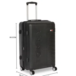 TOMMY HILFIGER Black Rockfill Medium Hard Cabin Trolley Bag image 3